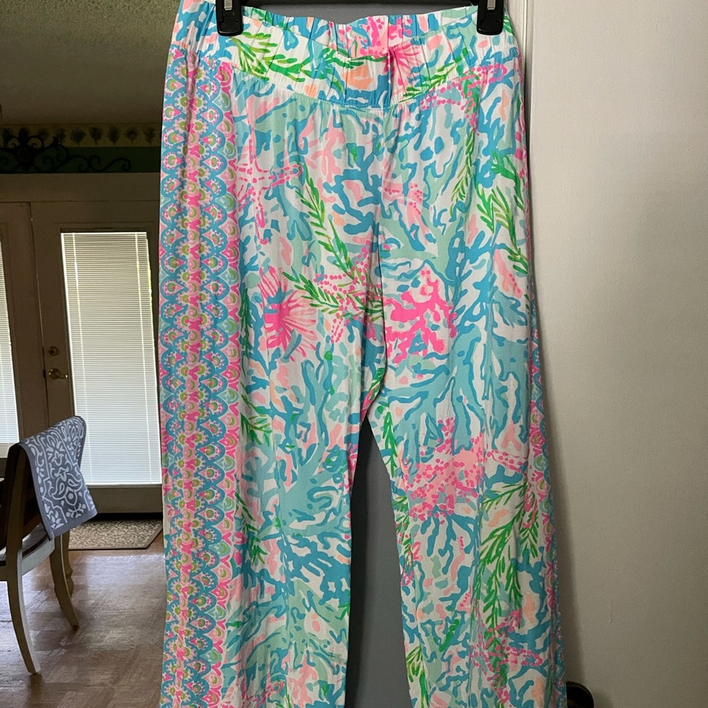 Lilly Pulitzer palazzo pants size Large used
